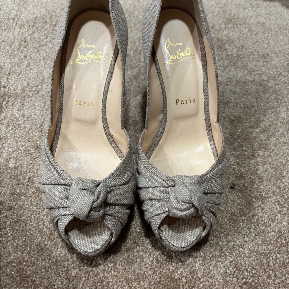 Christian Louboutin Tan High Heel Shoes - Picture 8 of 8